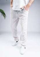 Cotton District RIBBED JOGGER  GREY