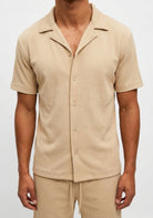Cotton District RIBBED SUMMER SET  BEIGE