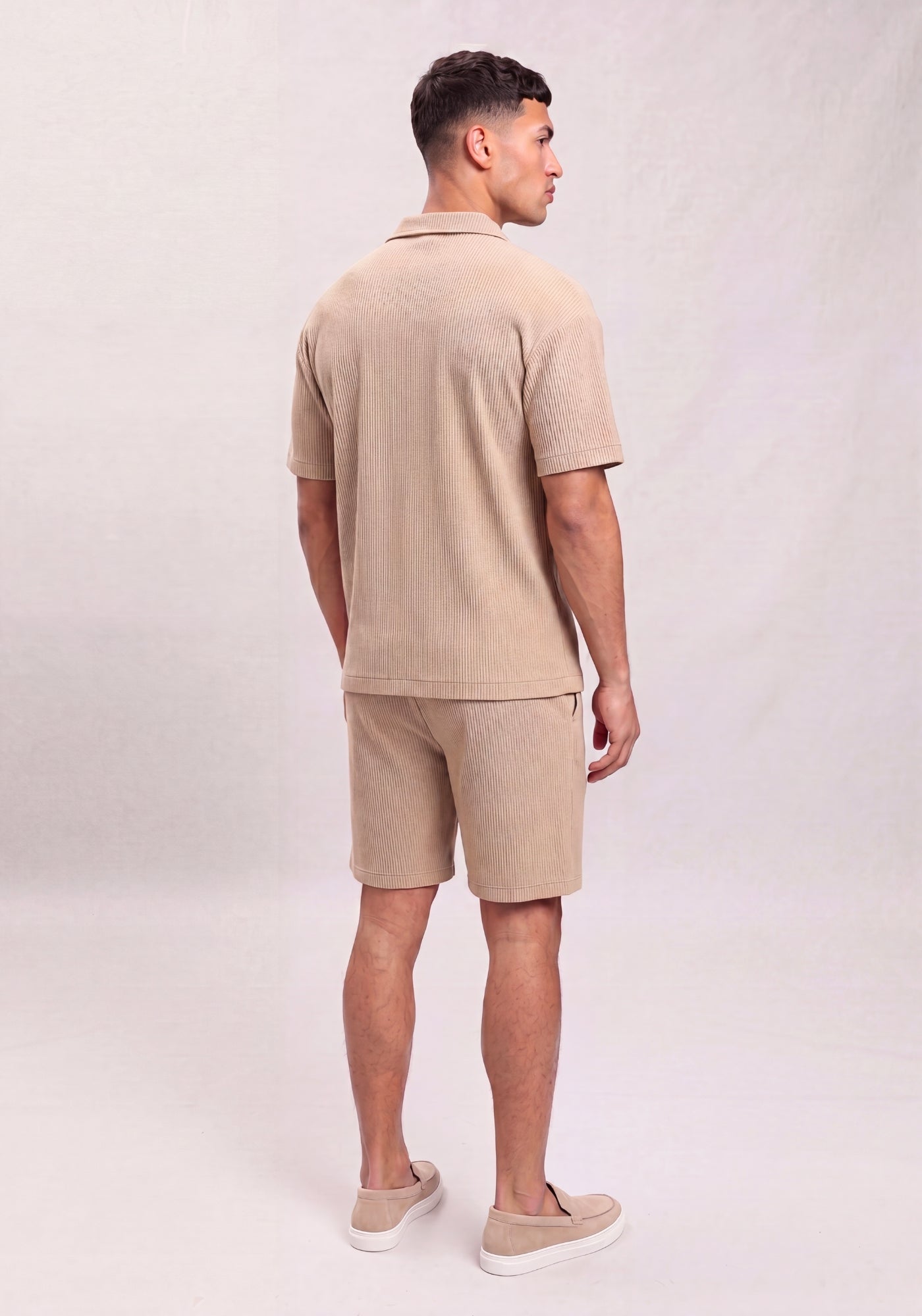 Cotton District RIBBED SUMMER SET  BEIGE