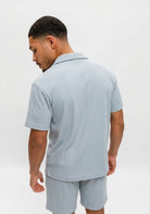 Cotton District RIBBED SUMMER SET  WASHED BLUE
