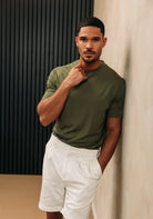 Cotton District RIVIERA SET GREEN/WHITE Sets GREEN