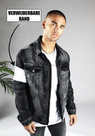 Cotton District SIGNATURE DENIM JACKET  BLACK