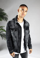 Cotton District SIGNATURE DENIM JACKET  BLACK