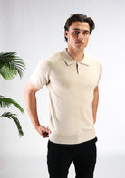 Cotton District SOFT BUTTON POLO  BEIGE