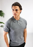 Cotton District SOFT BUTTON POLO  GREY
