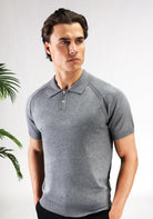 Cotton District SOFT BUTTON POLO  GREY