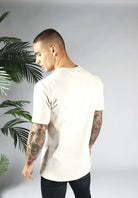 Cotton District STRAIGHT FIT STRETCH T-SHIRT  BEIGE