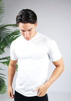 Cotton District STRAIGHT FIT STRETCH T-SHIRT  WHITE