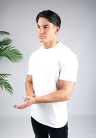 Cotton District STRAIGHT FIT STRETCH T-SHIRT  WHITE