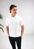 Cotton District STRUCTURED POLO T-Shirts WHITE