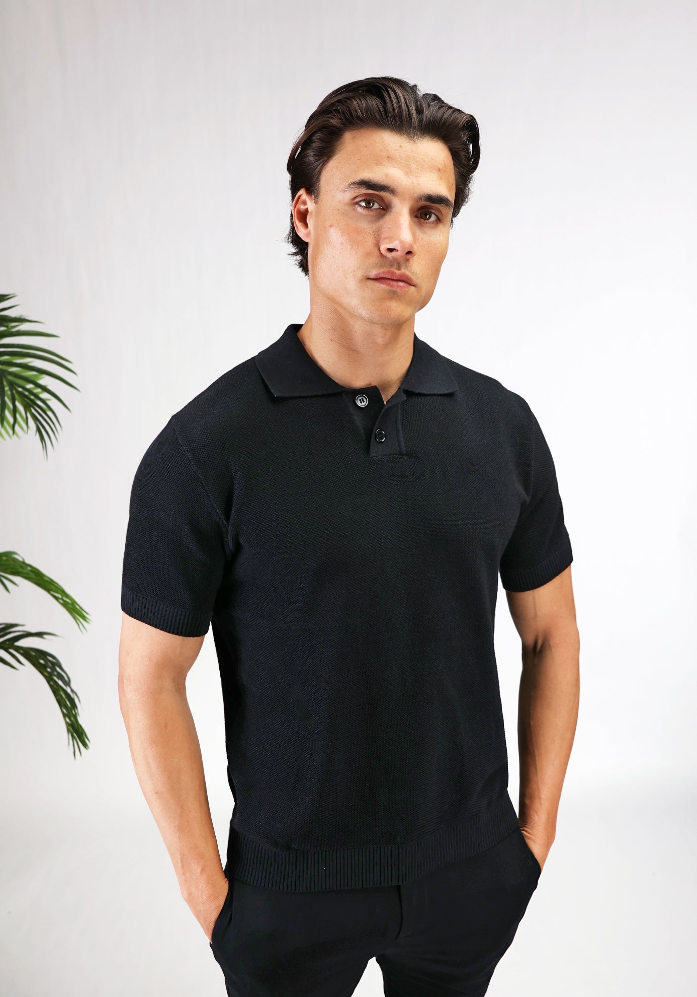 Cotton District STRUCTURED SUMMER SET Sets BLACK
