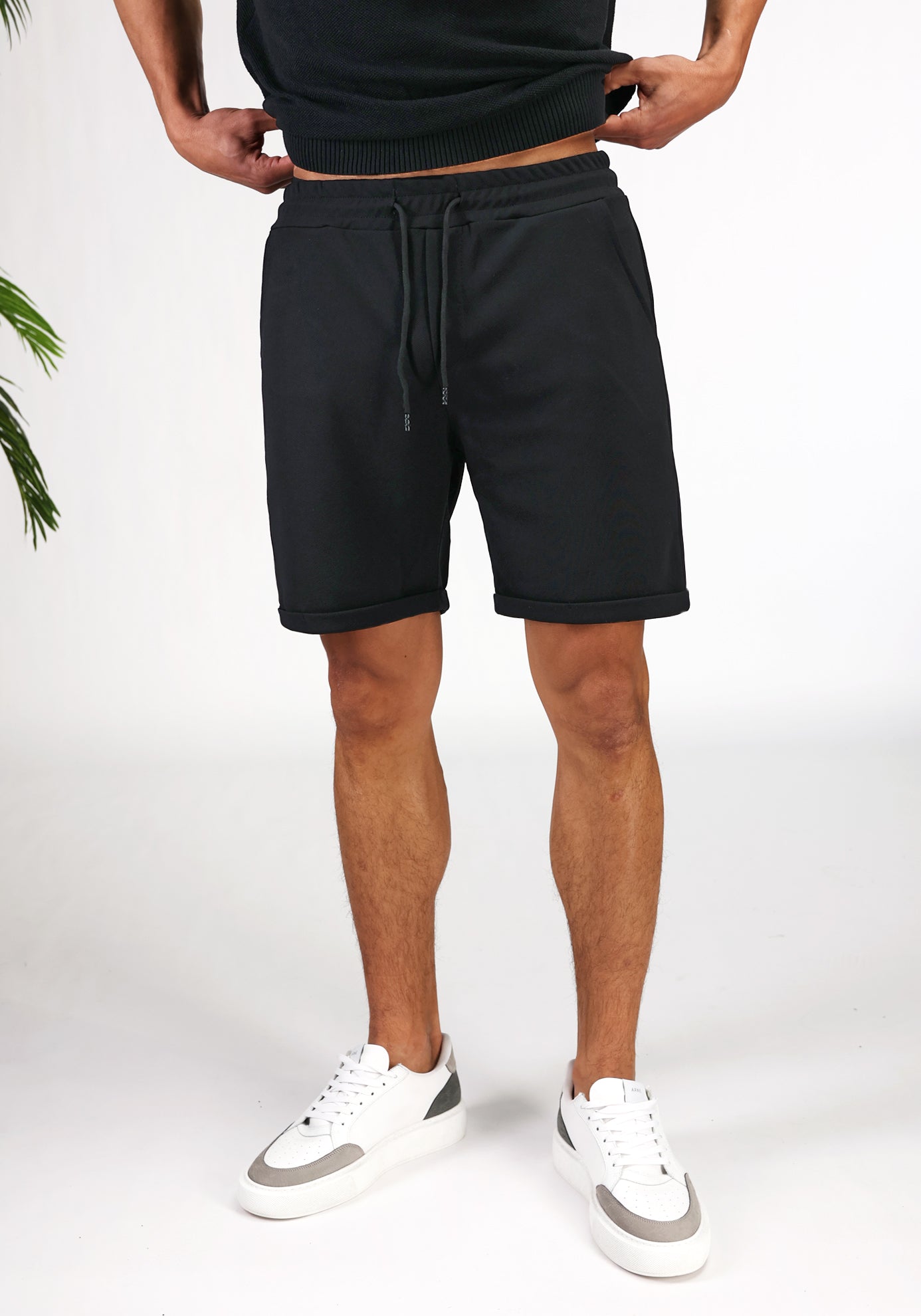 Cotton District STRUCTURED SUMMER SET Sets BLACK