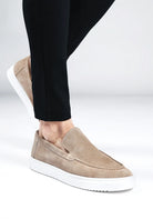 Cotton District SUEDE LOAFERS HARBOR  BEIGE