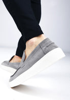 Cotton District SUEDE LOAFERS SAILOR  ANTHRACITE