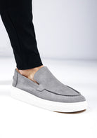 Cotton District SUEDE LOAFERS SAILOR  ANTHRACITE