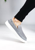 Cotton District SUEDE LOAFERS SAILOR  ANTHRACITE