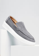 Cotton District SUEDE LOAFERS SAILOR  ANTHRACITE