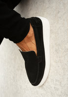 Cotton District SUEDE LOAFERS SAILOR  BLACK