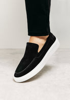 Cotton District SUEDE LOAFERS SAILOR  BLACK