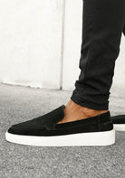 Cotton District SUEDE LOAFERS SAILOR  BLACK