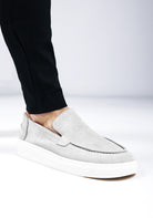 Cotton District SUEDE LOAFERS SAILOR  GREY