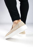 Cotton District SUEDE LOAFERS SAILOR  SAND