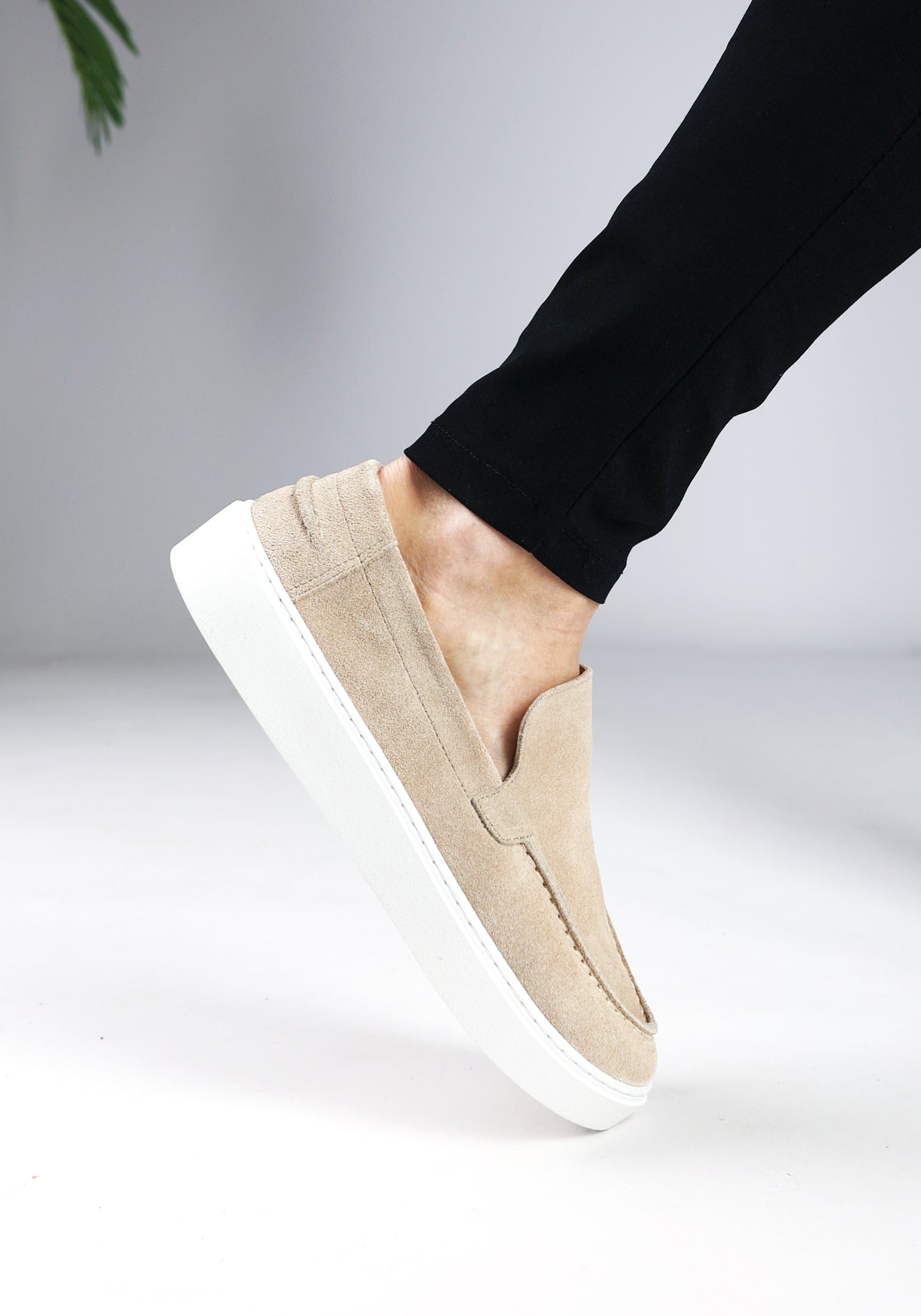 Cotton District SUEDE LOAFERS SAILOR  SAND