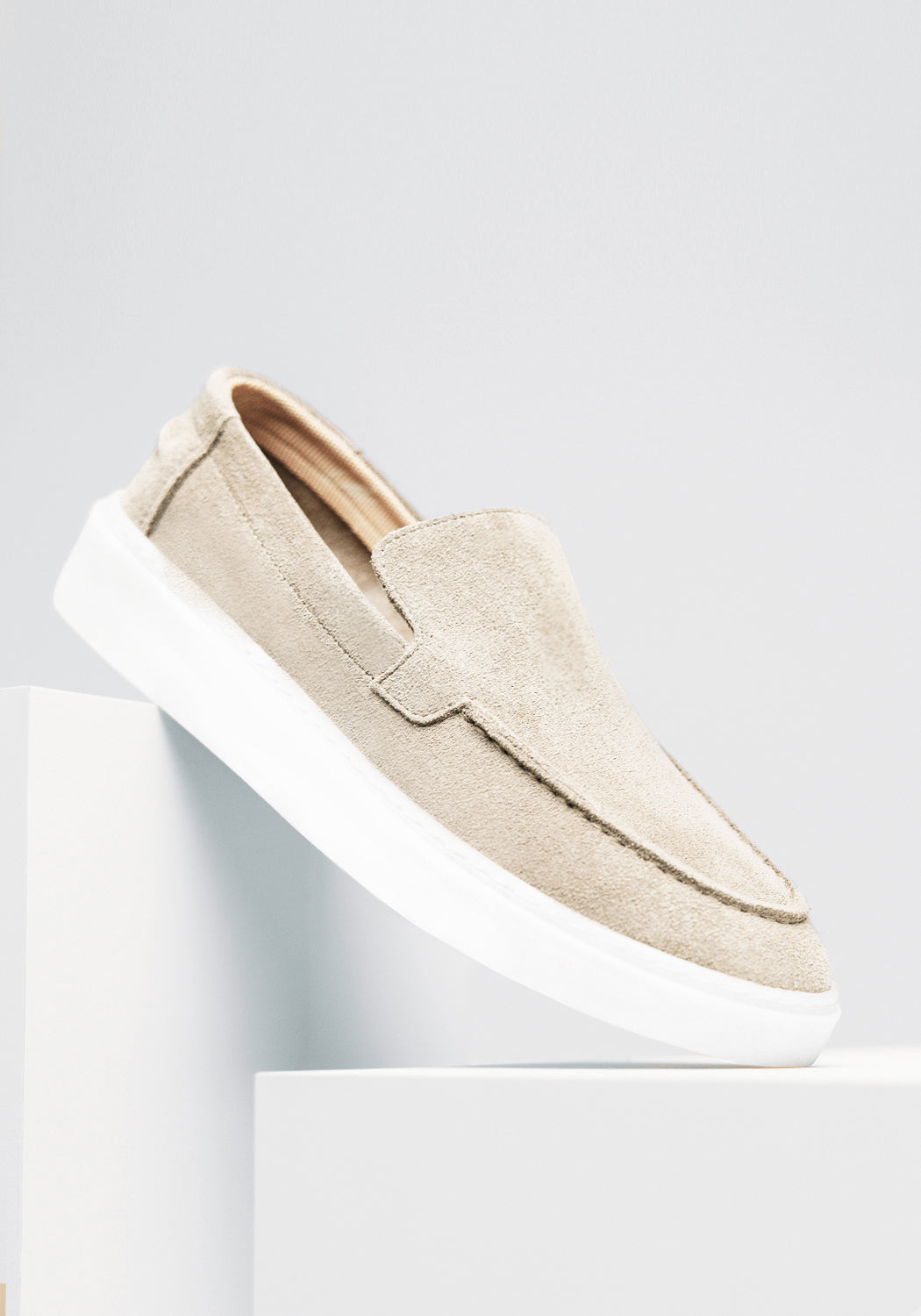 Cotton District SUEDE LOAFERS SAILOR  SAND