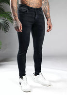 Cotton District TAPERED FIT JEANS  ALL BLACK