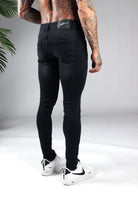 Cotton District TAPERED FIT JEANS  ALL BLACK