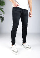 Cotton District TAPERED FIT JEANS  ALL BLACK