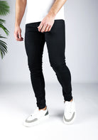 Cotton District TAPERED FIT JEANS  ALL BLACK
