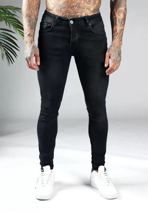Cotton District TAPERED FIT JEANS  ALL BLACK