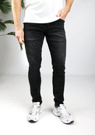 Cotton District TAPERED FIT JEANS  BLACK