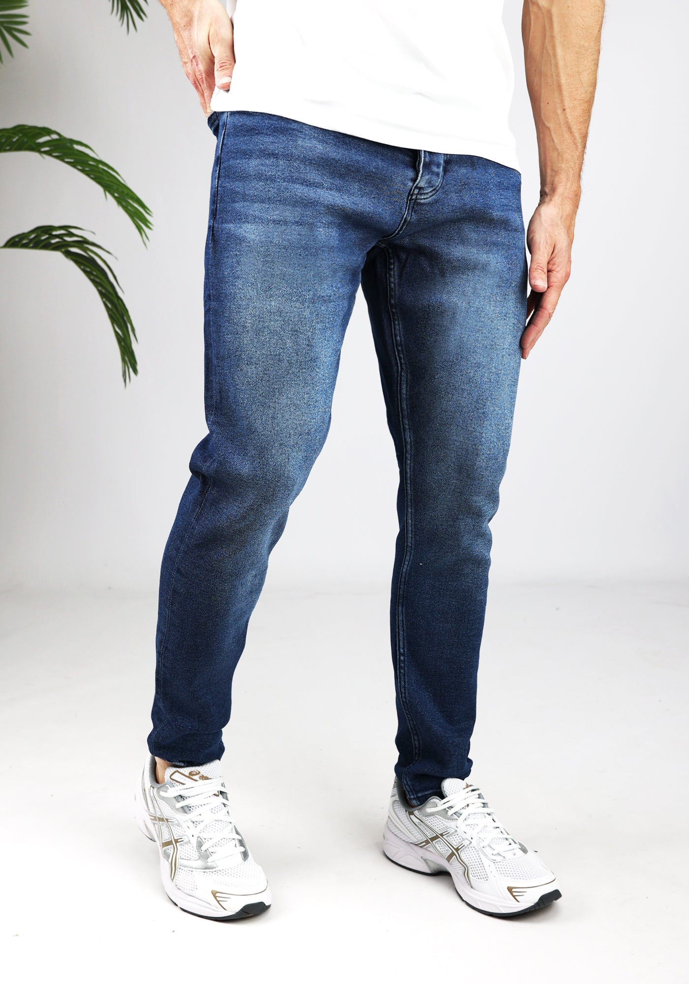 Cotton District TAPERED FIT JEANS  BLUE