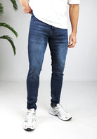 Cotton District TAPERED FIT JEANS  BLUE
