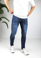 Cotton District TAPERED FIT JEANS  BLUE