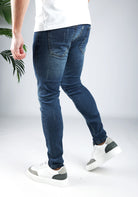 Cotton District TAPERED FIT JEANS  BLUE SPOT