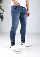 Cotton District TAPERED FIT JEANS  CHEMICAL BLUE