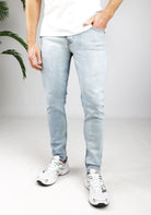 Cotton District TAPERED FIT JEANS  LIGHT BLUE