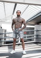 Cotton District TIPPIE DENIM SHORTS  GREY