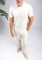 Cotton District TOGGLE POLO T-Shirts BEIGE