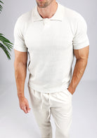 Cotton District TOGGLE POLO T-Shirts BEIGE