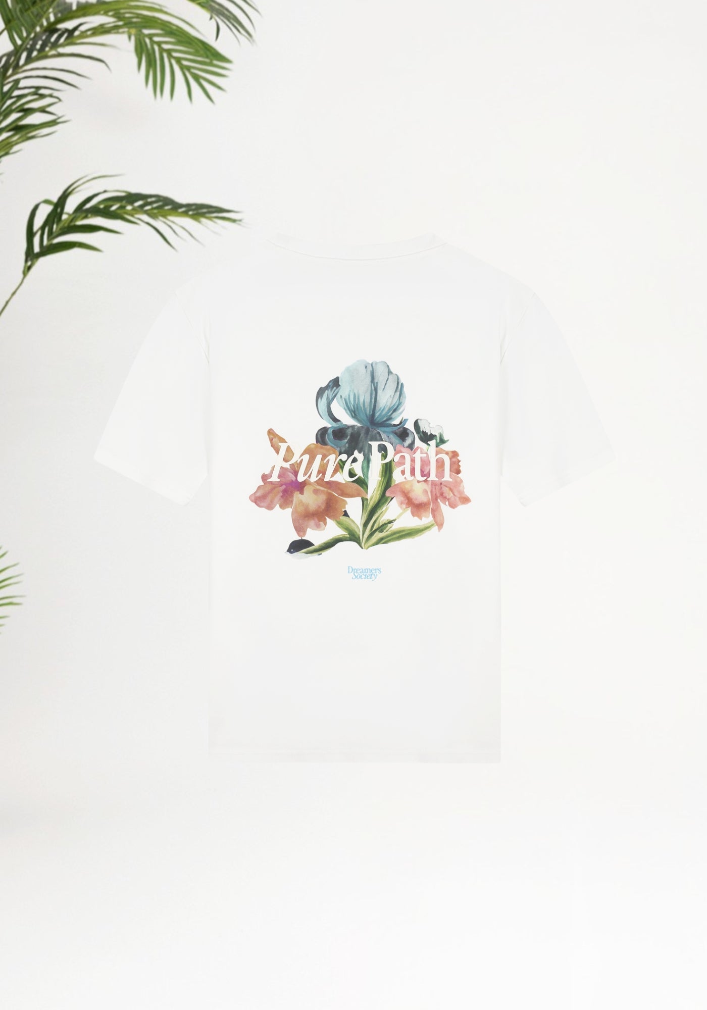 Cotton District Trio of Flowers T-shirt T-Shirts OFF WHITE