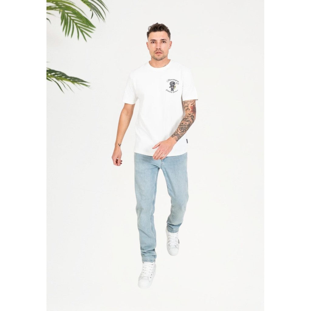 Cotton District WRONG FRIENDS TULSA T-SHIRT T-Shirts COCONUT WHITE