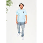 Cotton District WRONG FRIENDS TULSA T-SHIRT T-Shirts LIGHT BLUE