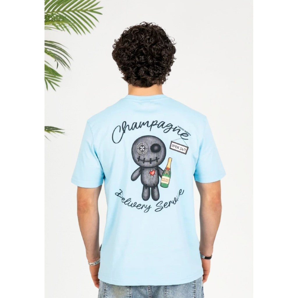 Cotton District WRONG FRIENDS TULSA T-SHIRT T-Shirts LIGHT BLUE