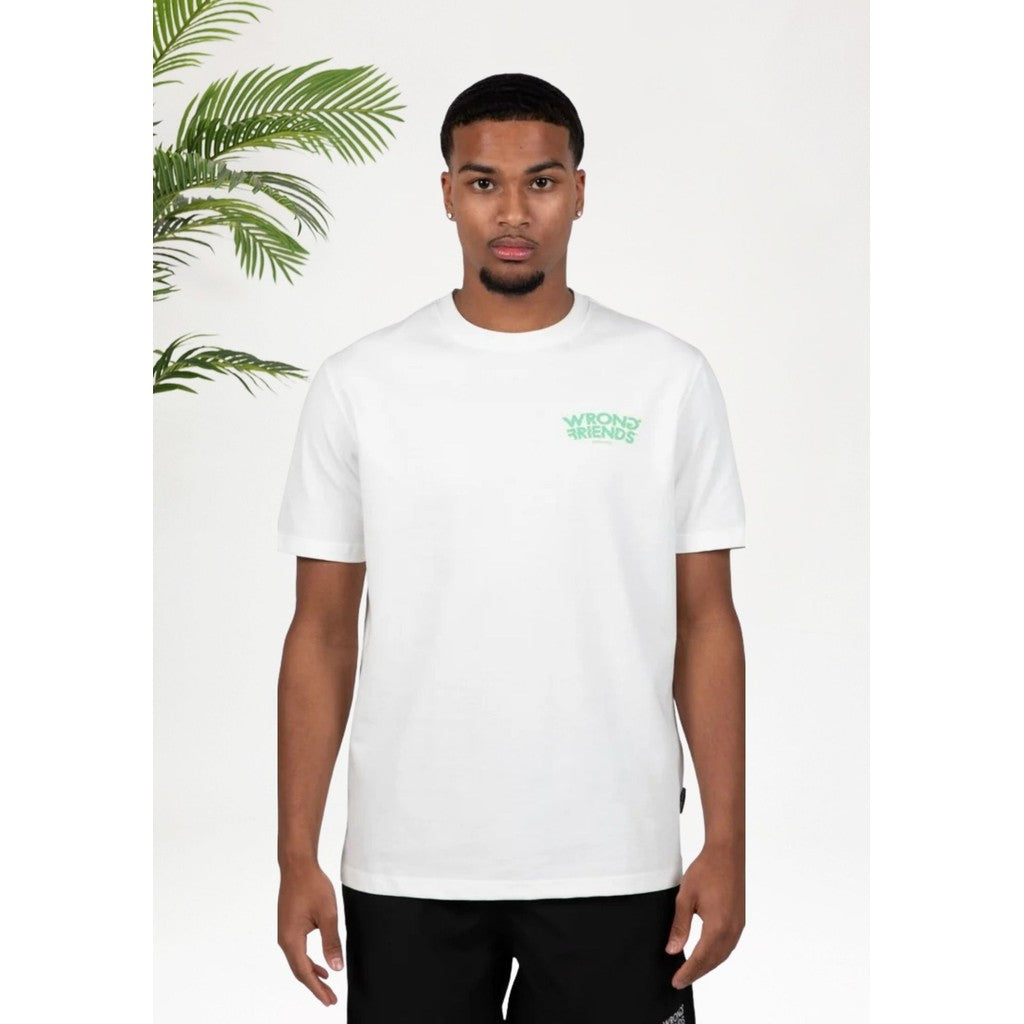 Cotton District Wrong Friends Dinan coconut white T-Shirts COCONUT WHITE
