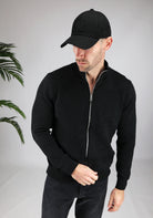 Cotton District ZIP VEST  BLACK